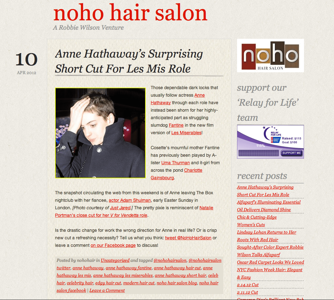 NoHo Hair Salon Blog by Casandra Armour