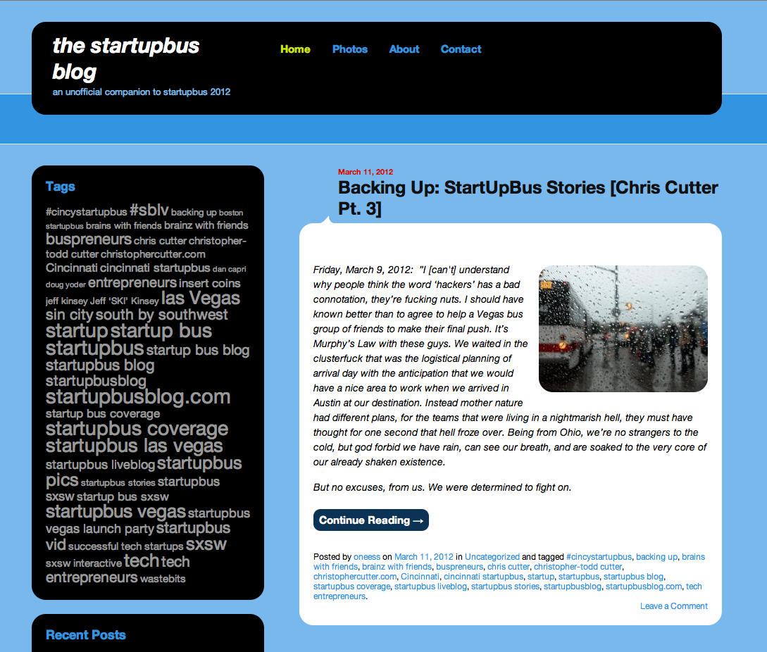 StartupBus Blog by Casandra Armour
