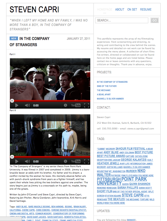 Steve Capri Web by Casandra Armour