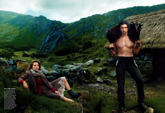 “Girls” Star Adam Driver’s Sexy Snaps In September Vogue + Gap Ads